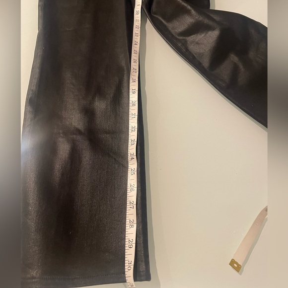 New L'AGENCE Ginny High Rise Coated Ankle Zip Straight Leg Sz 33 Retail $330 - Picture 15 of 15